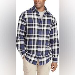 Calibrate Men’s Size 16.5 34-35 Button Down Plaid Long Sleeve Dress Shirt Purple